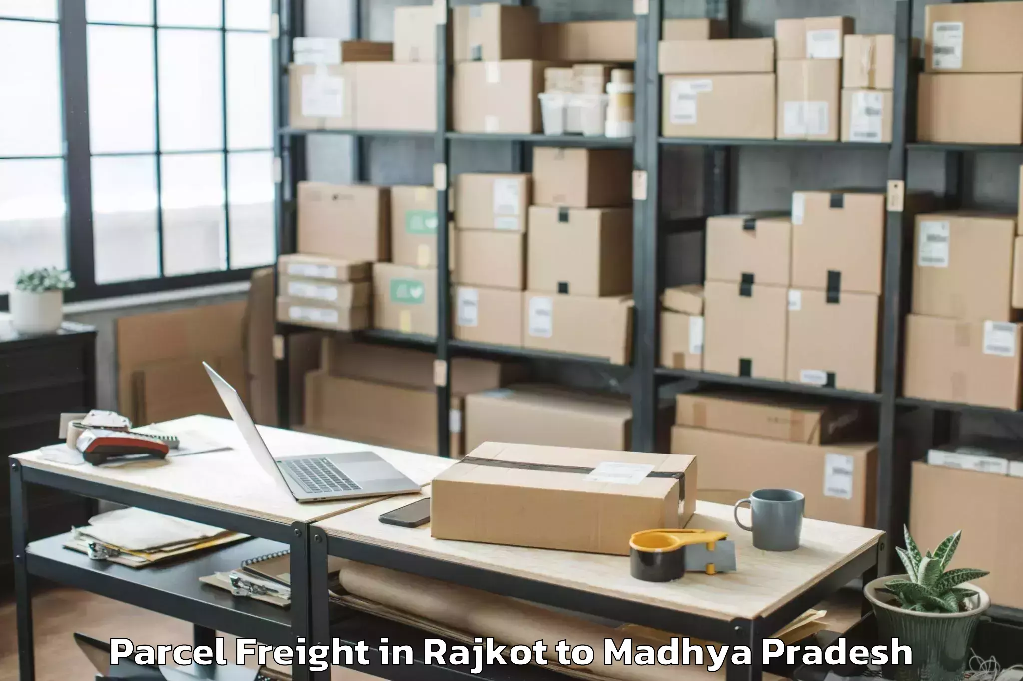 Book Your Rajkot to Alot Parcel Freight Today